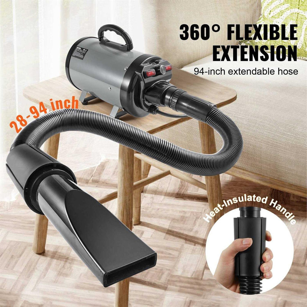 2000-Watt Pet Hair Dryer with 4 Nozzles T8678