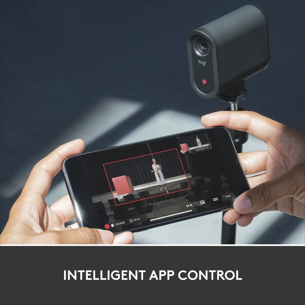 Black Wireless Live Streaming Camera 1080p HD W238255