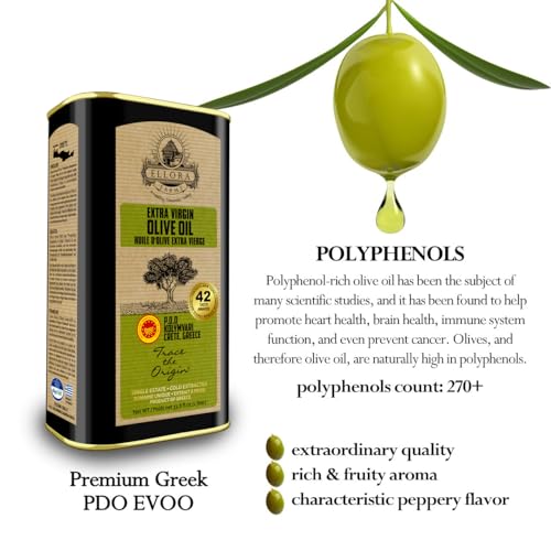Certified PDO Extra Virgin Olive Oil, Cold Press, 1 Lt Tin (33.8 oz.) D789219