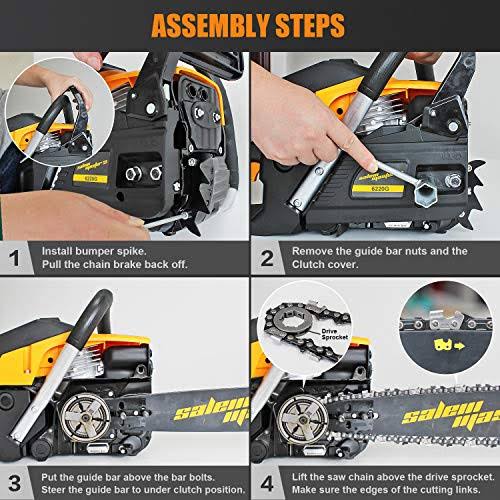GAS Powered 62cc 2-Cycle 20-inch Chainsaw K721175
