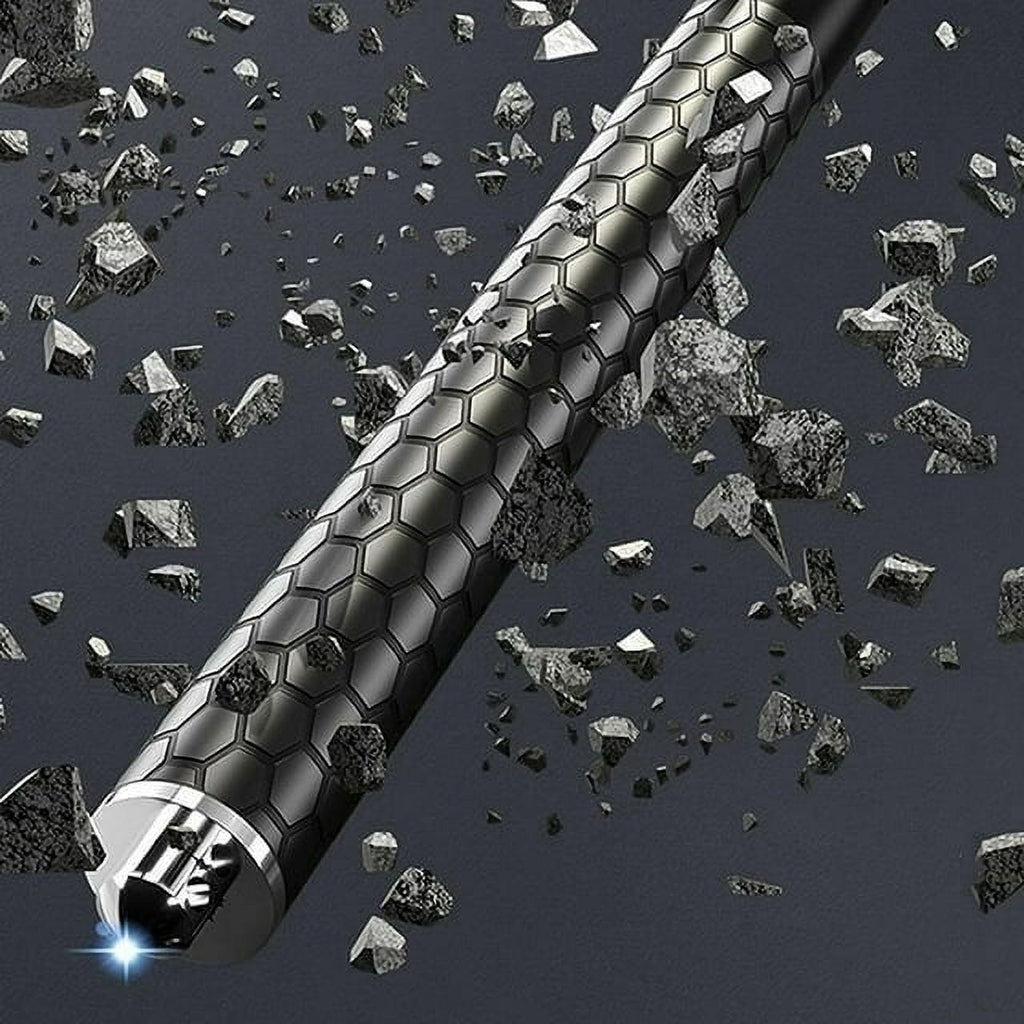 Enhanced Automatic Retractable Hiking Stick 3 Sections Trekking Poles with Sleeves and Tail Ropes Non-Slip Q8584