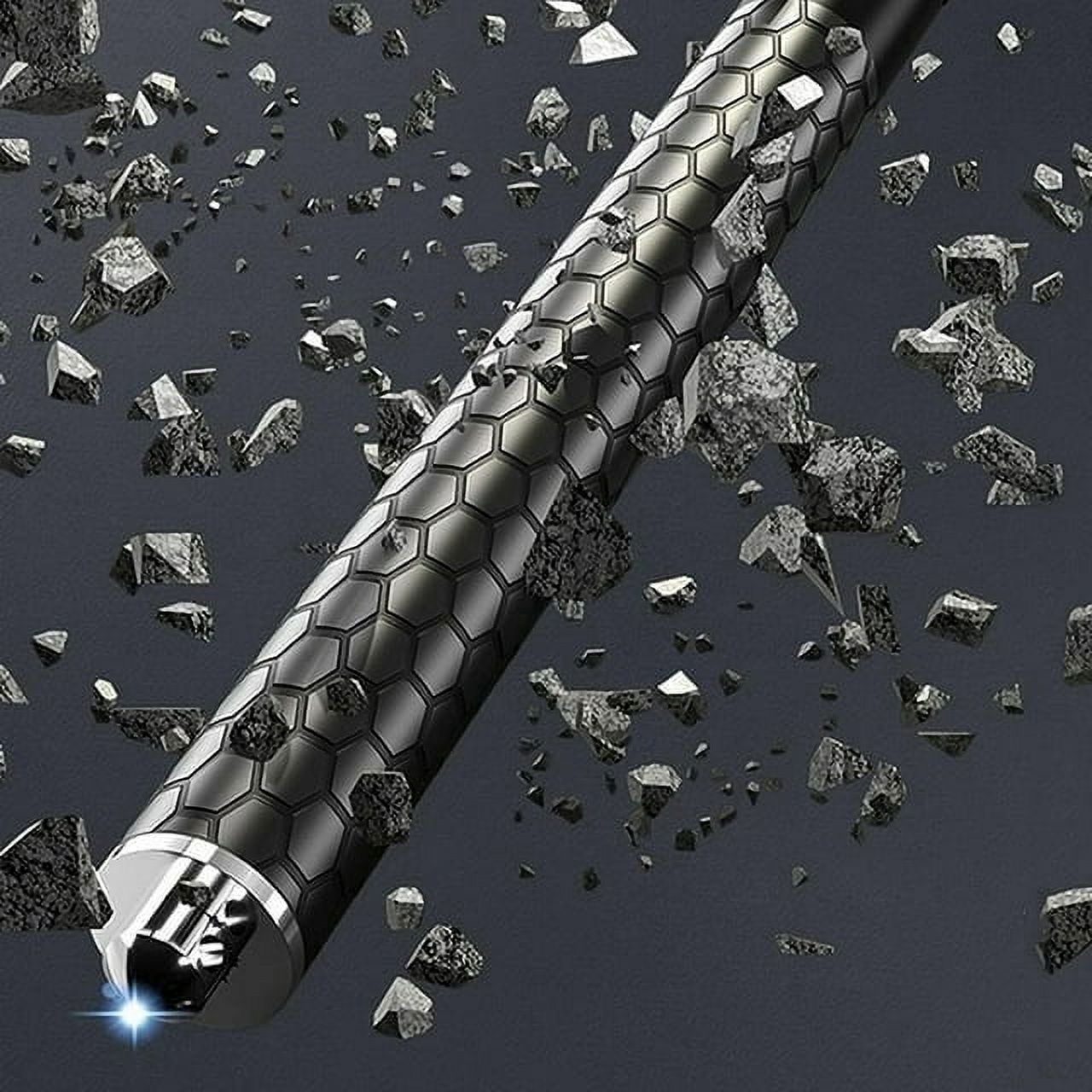 Enhanced Automatic Retractable Hiking Stick 3 Sections Trekking Poles with Sleeves and Tail Ropes Non-Slip Q8584
