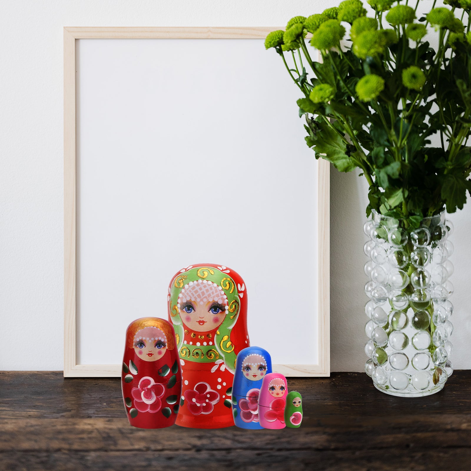 5 Pcs Matryoshka Nesting Dolls U15559