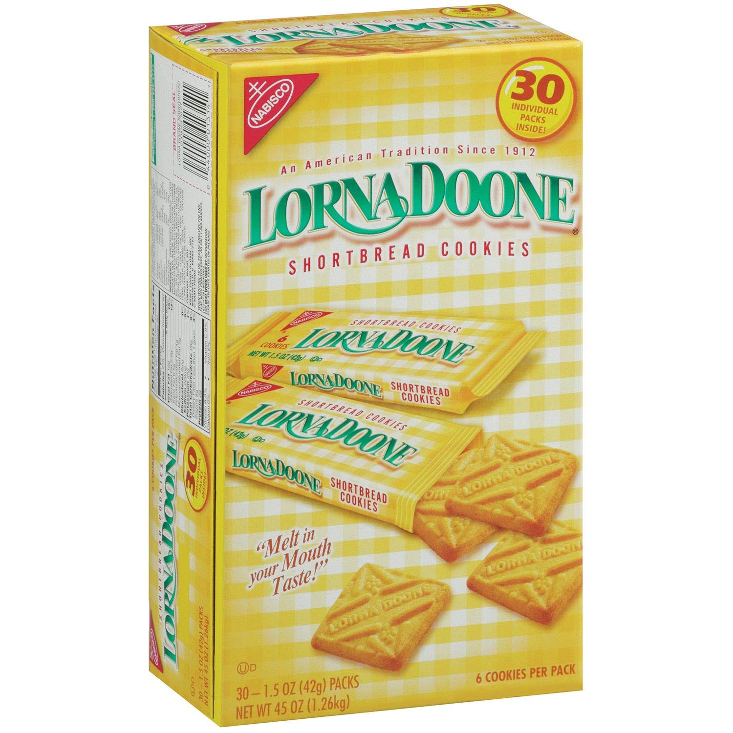 Shortbread Cookies 1.5 oz., 30 ct. S510