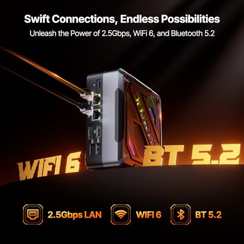 Mini PC N95 8GB LPDDR5 256GB M.2 SSD Dual Gigabit Ethernet X445496