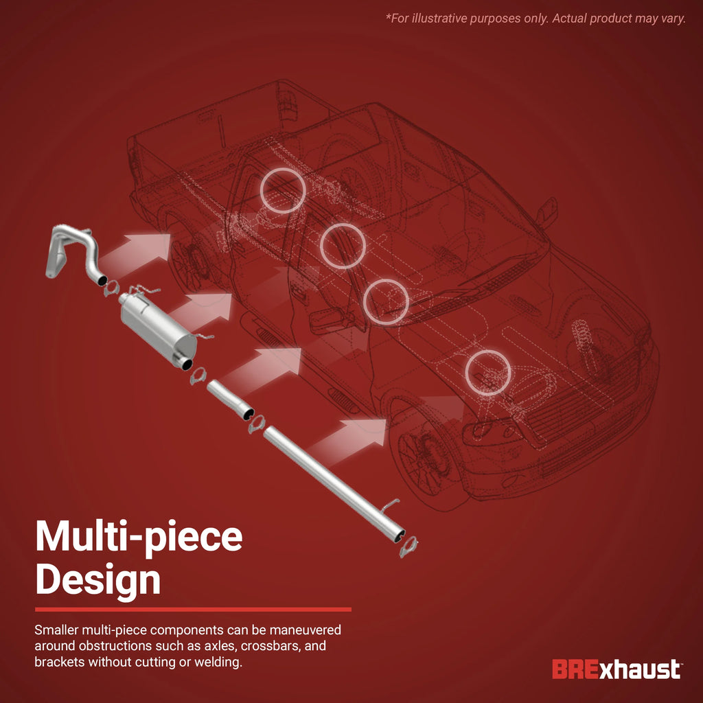 Direct-Fit Replacement Exhaust System F3390