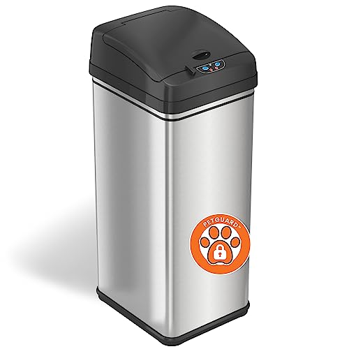 Stainless Steel 16 Gallon Touchless Sensor Trash Can K63750