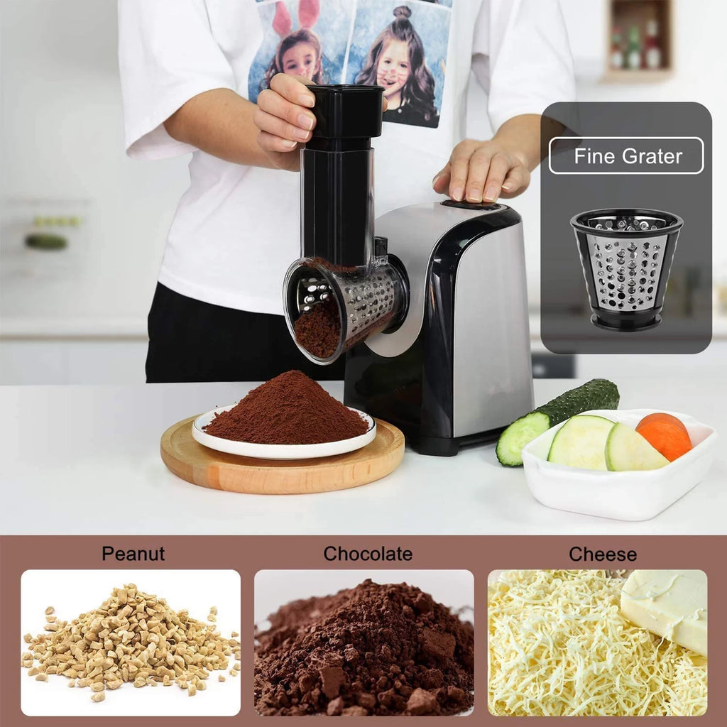Electric Cheese Grater, 5 in-1 Vegetable Slicer, 150W Z229