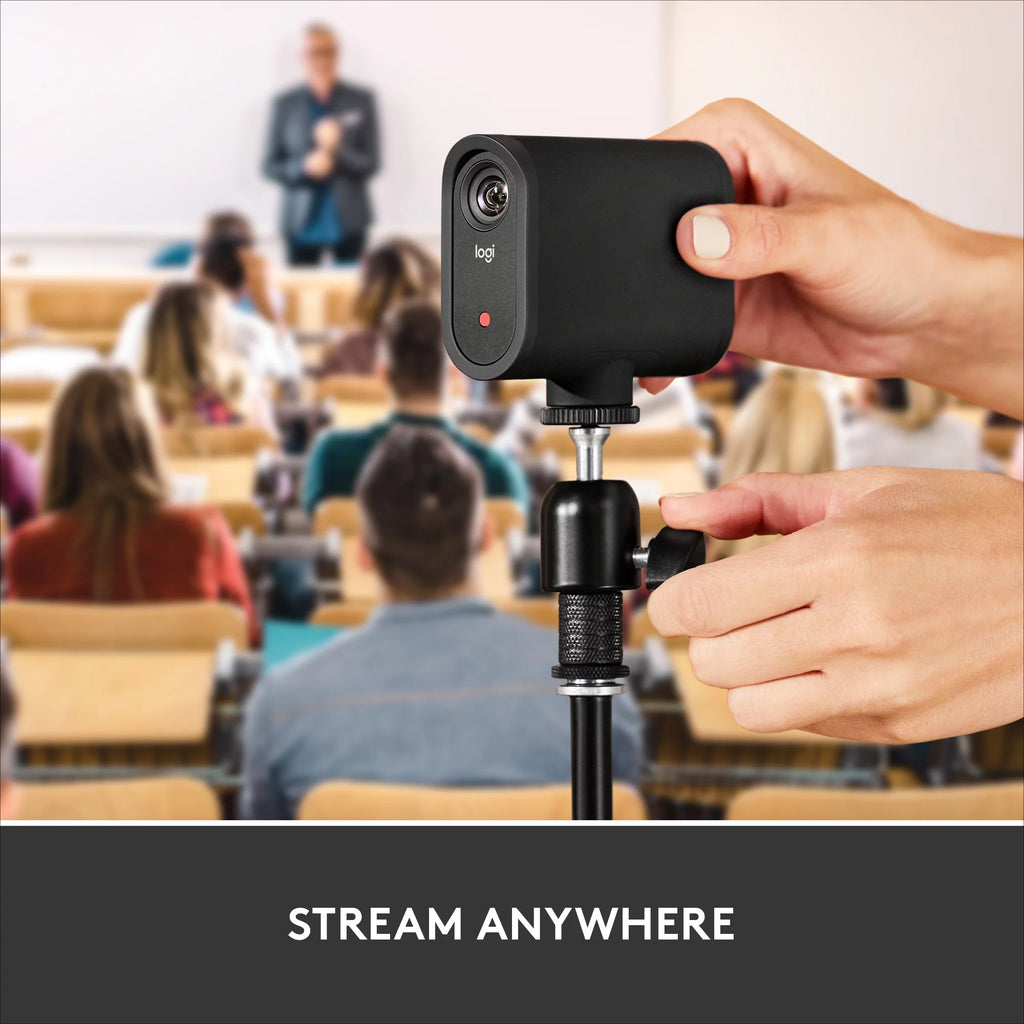Black Wireless Live Streaming Camera 1080p HD W238255