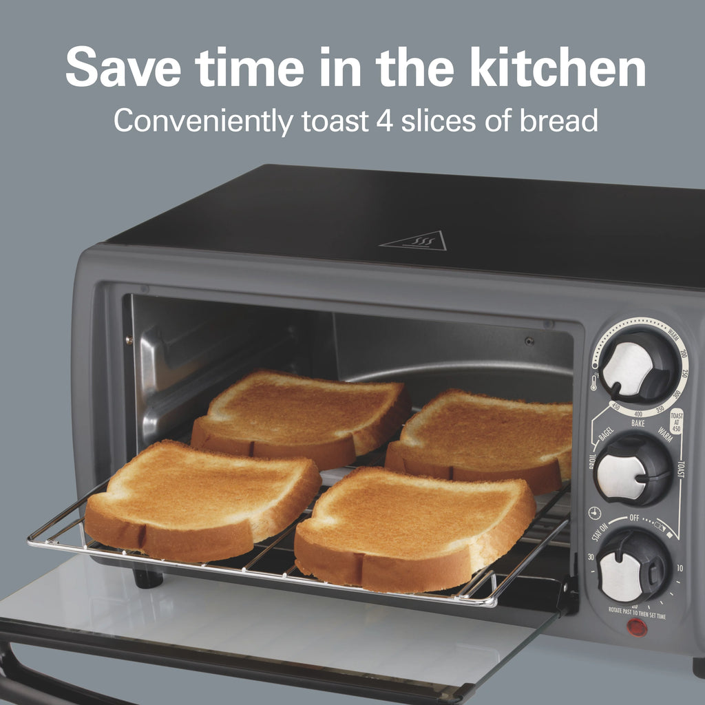 Black Toaster Oven with Gray Accents U69960