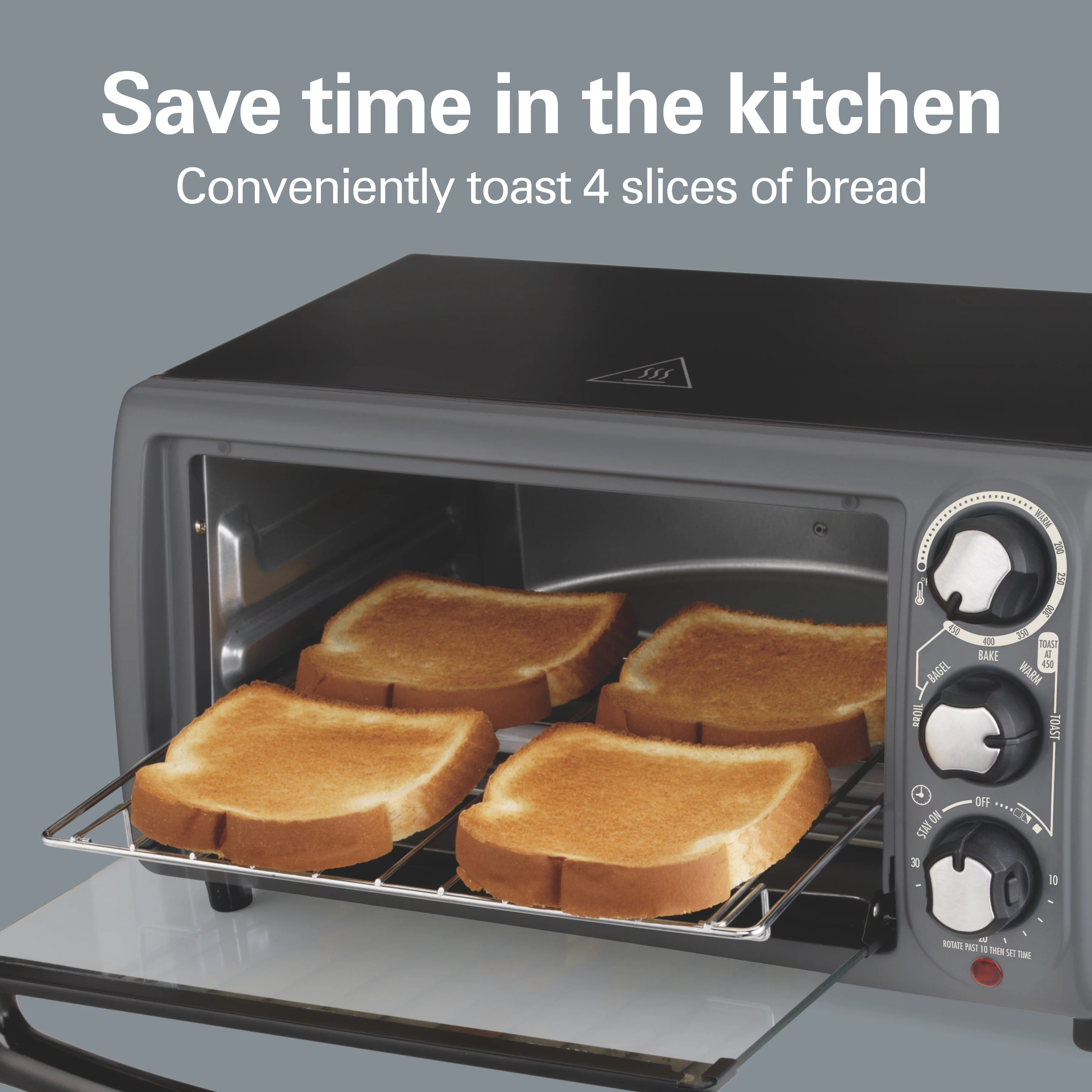 Black Toaster Oven with Gray Accents U69960