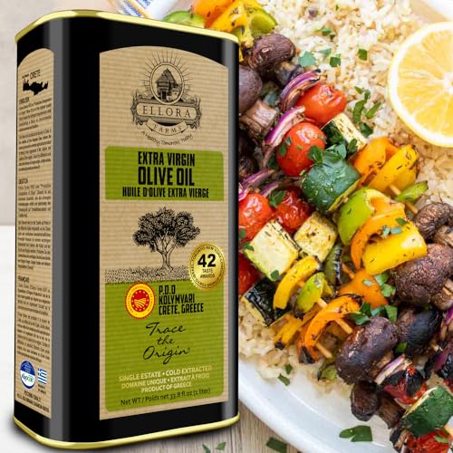 Certified PDO Extra Virgin Olive Oil, Cold Press, 1 Lt Tin (33.8 oz.) D789219