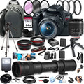 DSLR Camera with 18-55mm Zoom Lens and 64GB Memory Cards Z5052