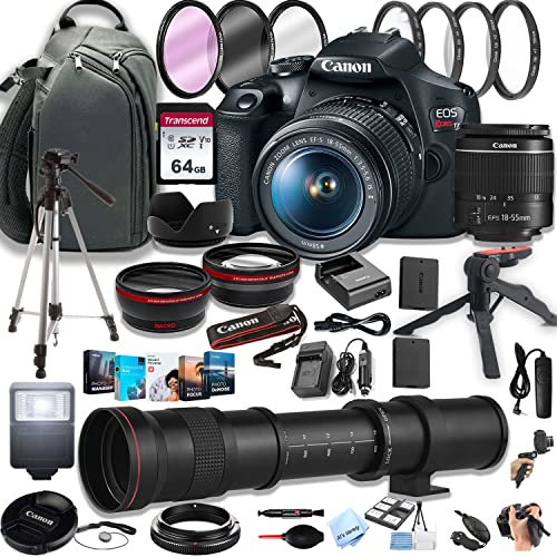 DSLR Camera with 18-55mm Zoom Lens and 64GB Memory Cards Z5052