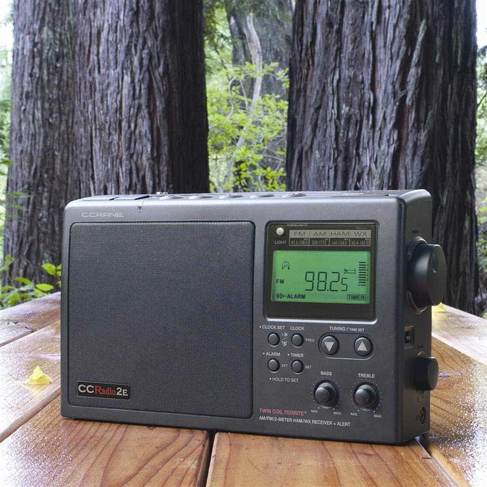 Black Portable AM FM Weather Radio T81196