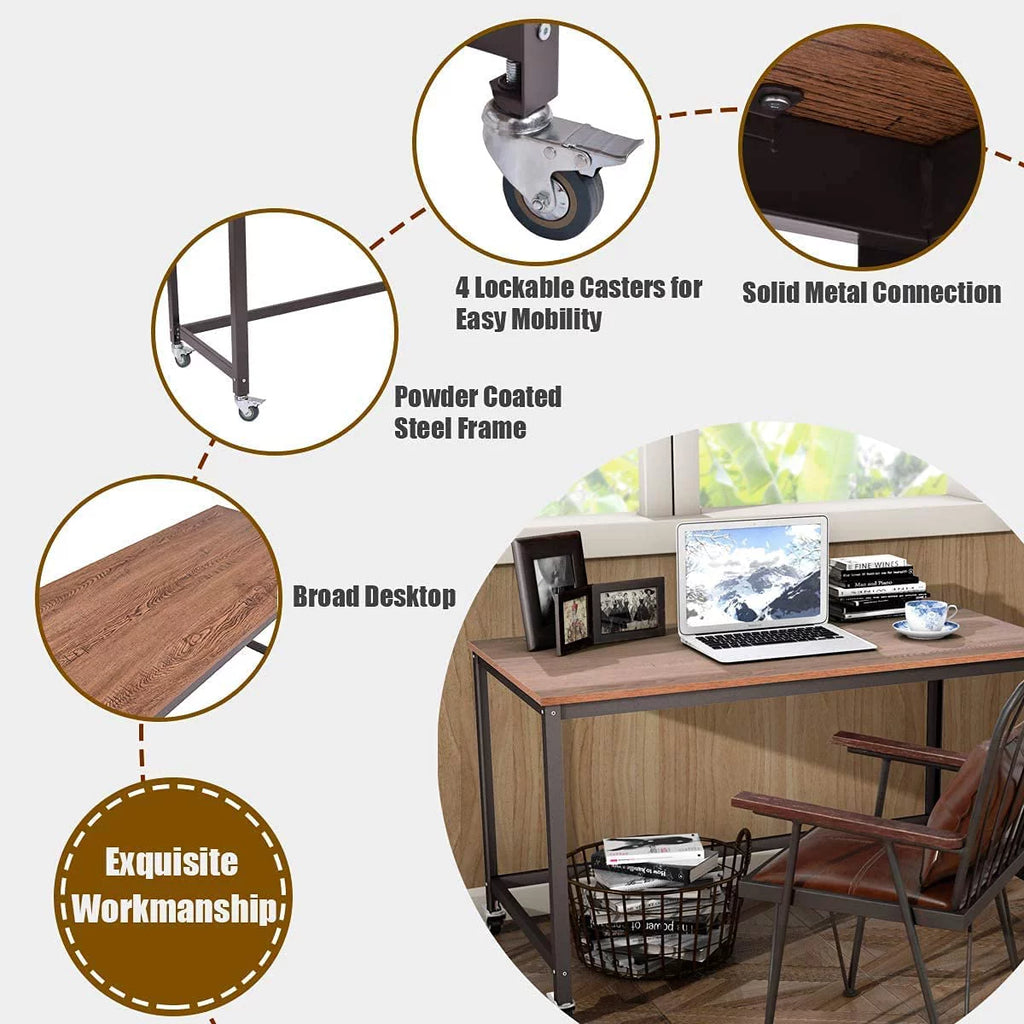Mobile Desk with 4 Wheels I328