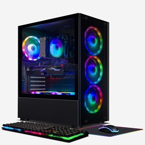 Gaming PC Desktop, GeForce RTX 2060 Super 8G, Intel Core I7 8th up to 4.1GHz, 16G DDR4, 1T SSD, WiFi 6, RGB Fan x6, Windows 11 Home Z997