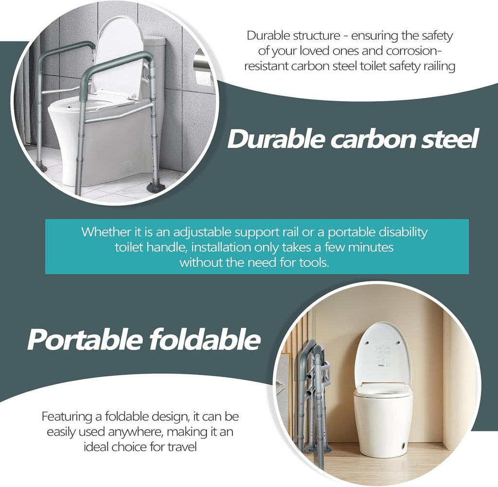 Adjustable Detachable Toilet Safety Frame with Arms J366316