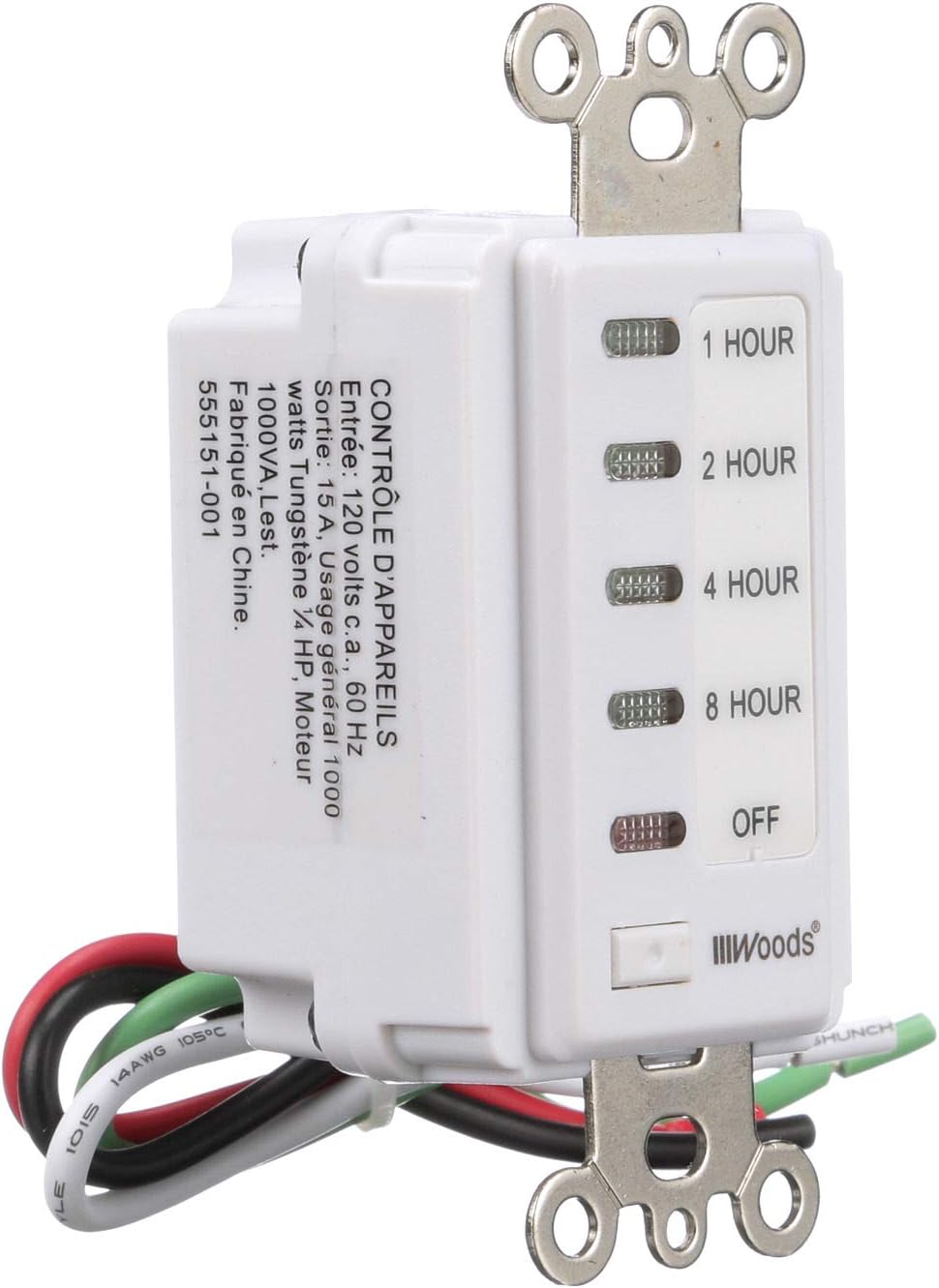 White In-Wall Timer 120 V 15 A Q92304