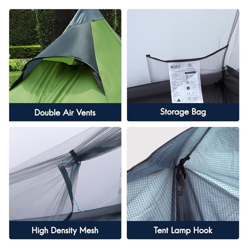 Ultralight 1 Person Backpacking Tent 3 Season Waterproof Ripstop Double Layer K716