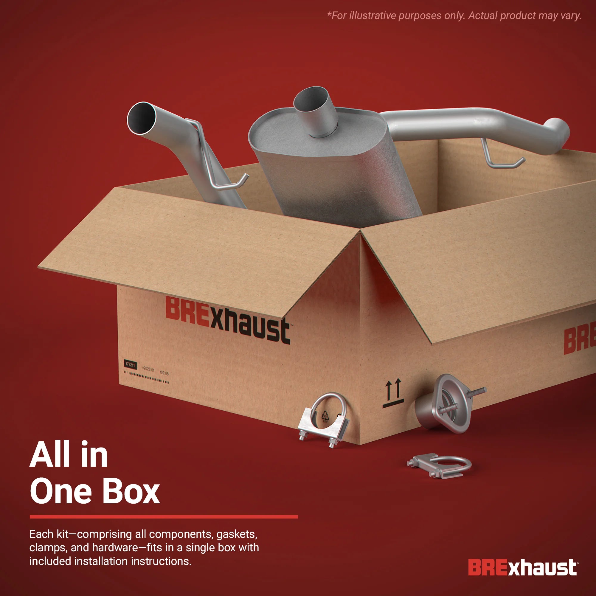 Direct-Fit Replacement Exhaust System F3390