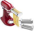 White Pasta Press Attachment with 6 Interchangeable Pasta Plates Y994