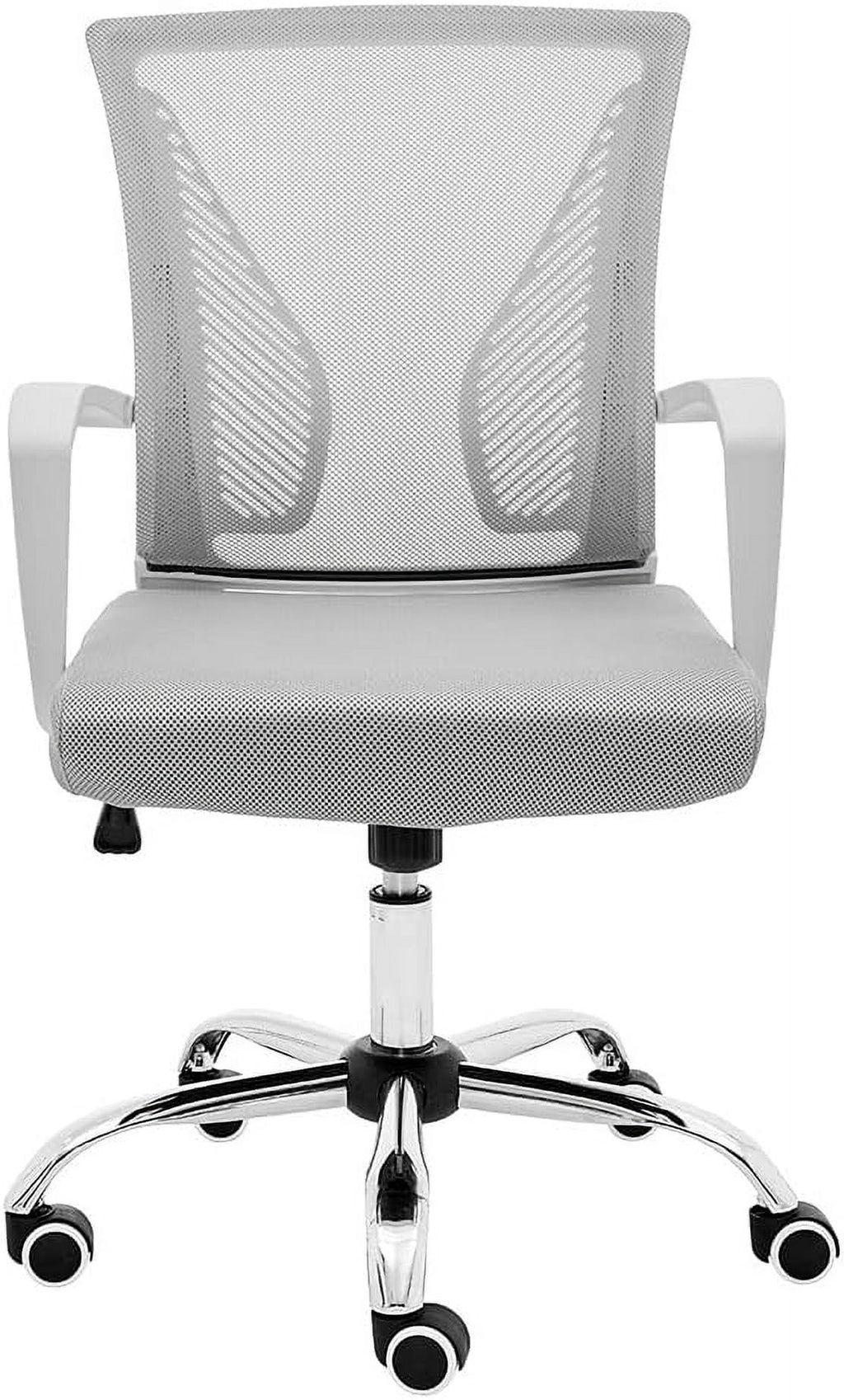 White Orange Mesh Back Desk Chair H752