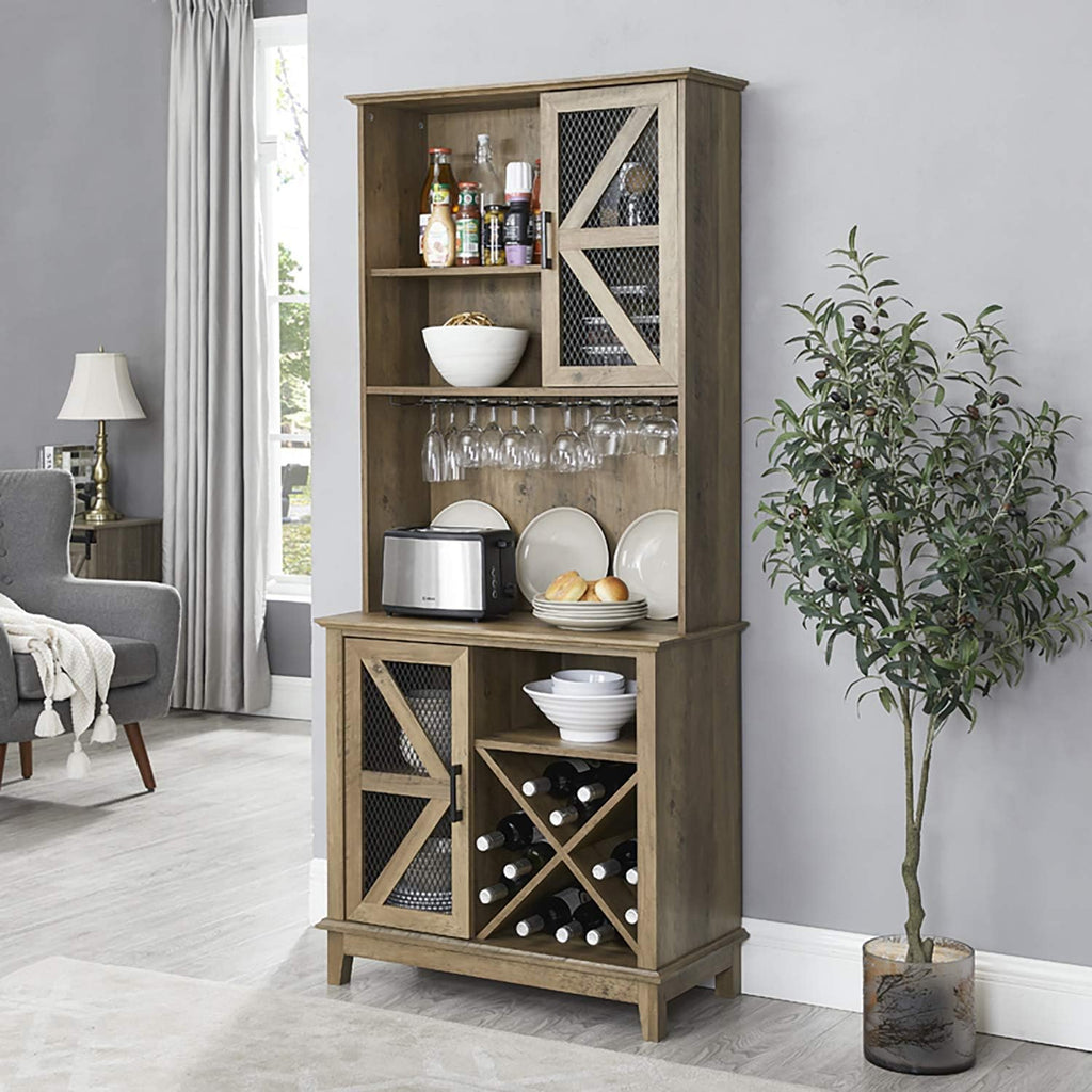 Bar Cabinet with Reclaimed Wood Finish S845
