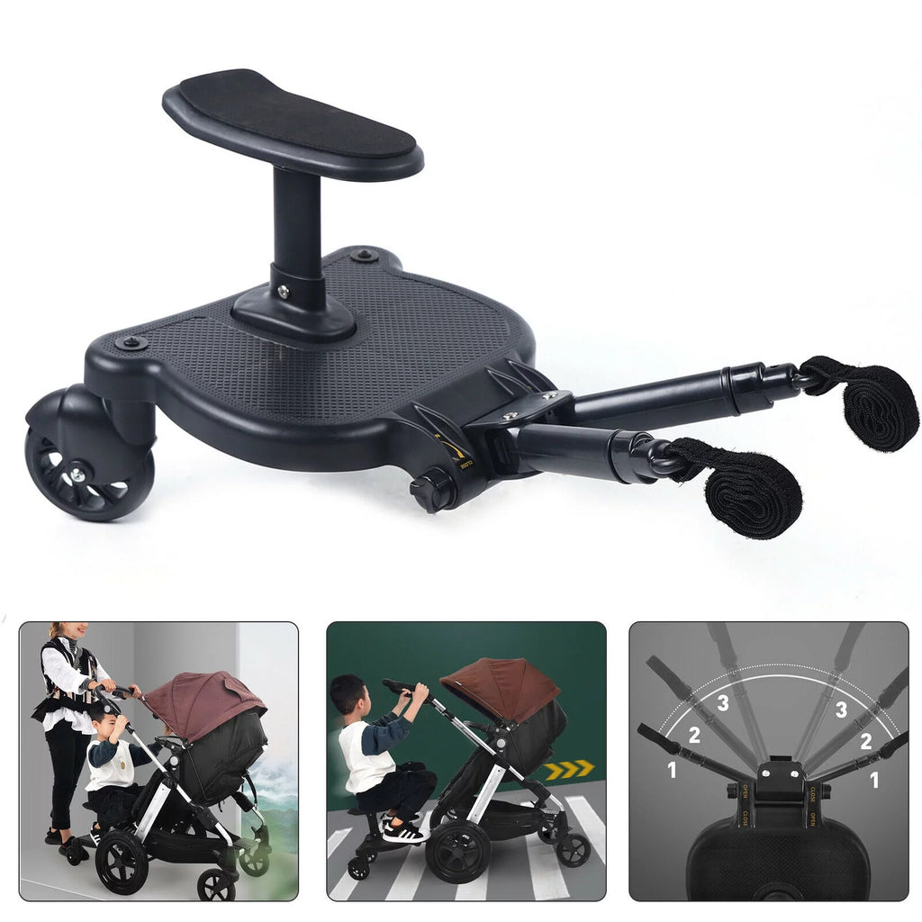 2-in-1 Stroller Ride Board with Detachable Seat and Standing Platform D604