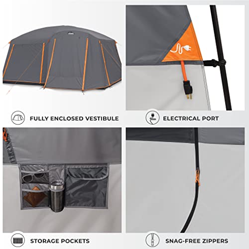 10 Person Large Multi Room Cabin Tent X3895