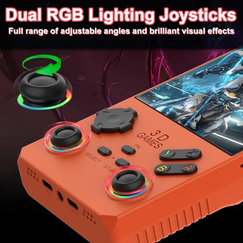 40000 in 1 Handheld Game Console 4.0 inch IPS Screen 4000mAh Portable Pocket Arcade 256G TF Card Transparent Black J740757