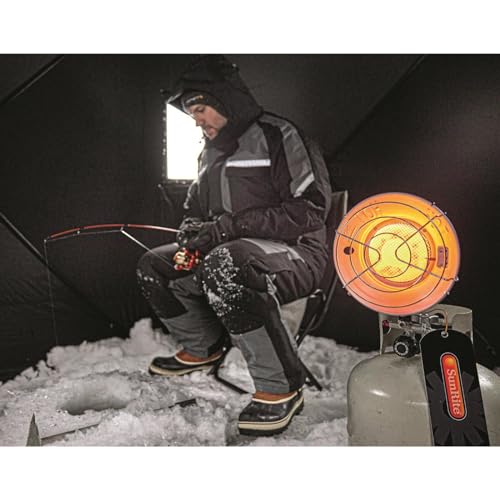 Single Tank Top Propane Radiant Heater, 10-15,000 BTU, Portable I58136