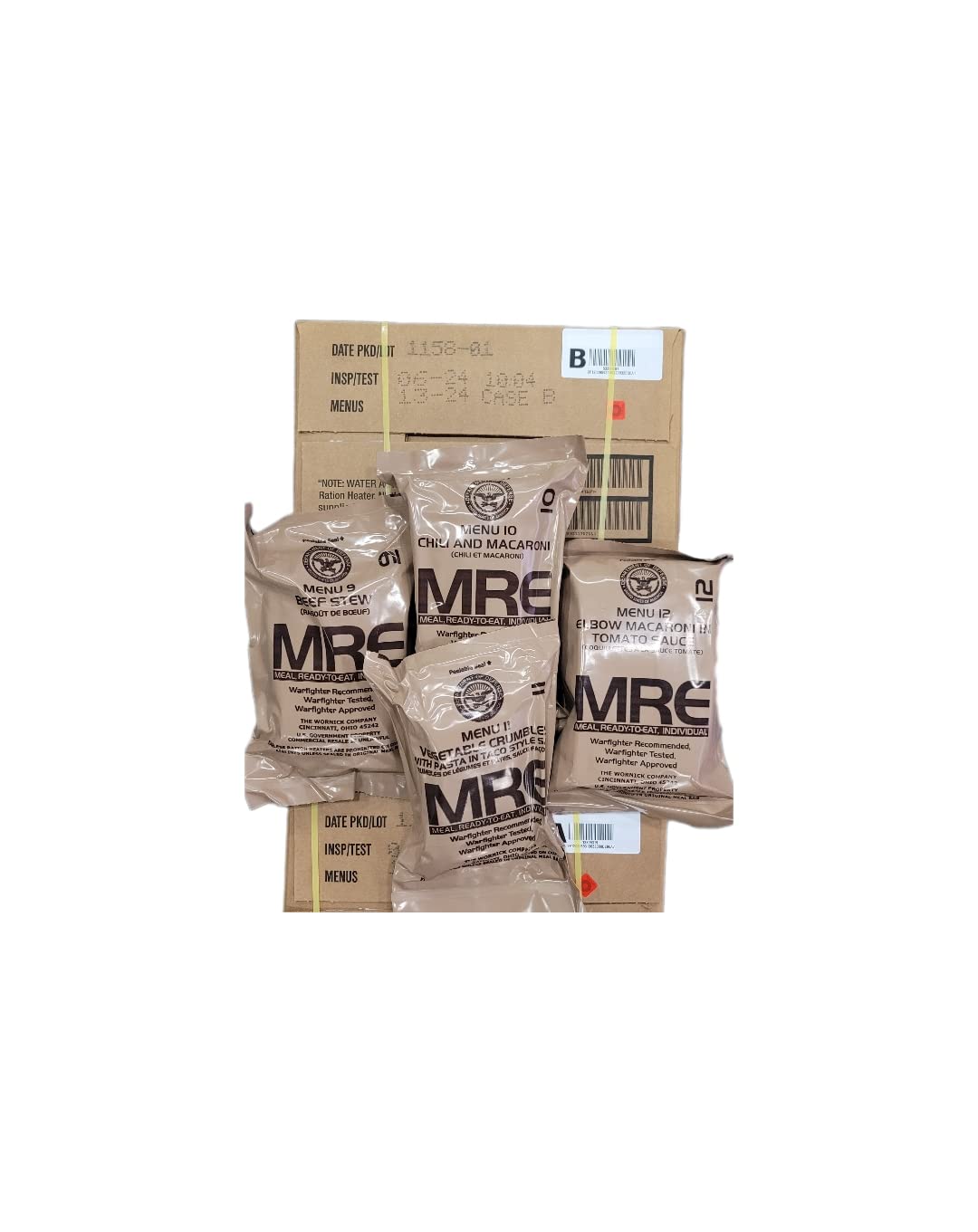 4-Pack MREs (Meals Ready-to-Eat) L274705
