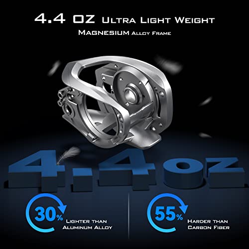 Magnesium Frame Baitcasting Fishing Reel, 4.4 Ounces, 8.4:1 Gear Ratio J91362