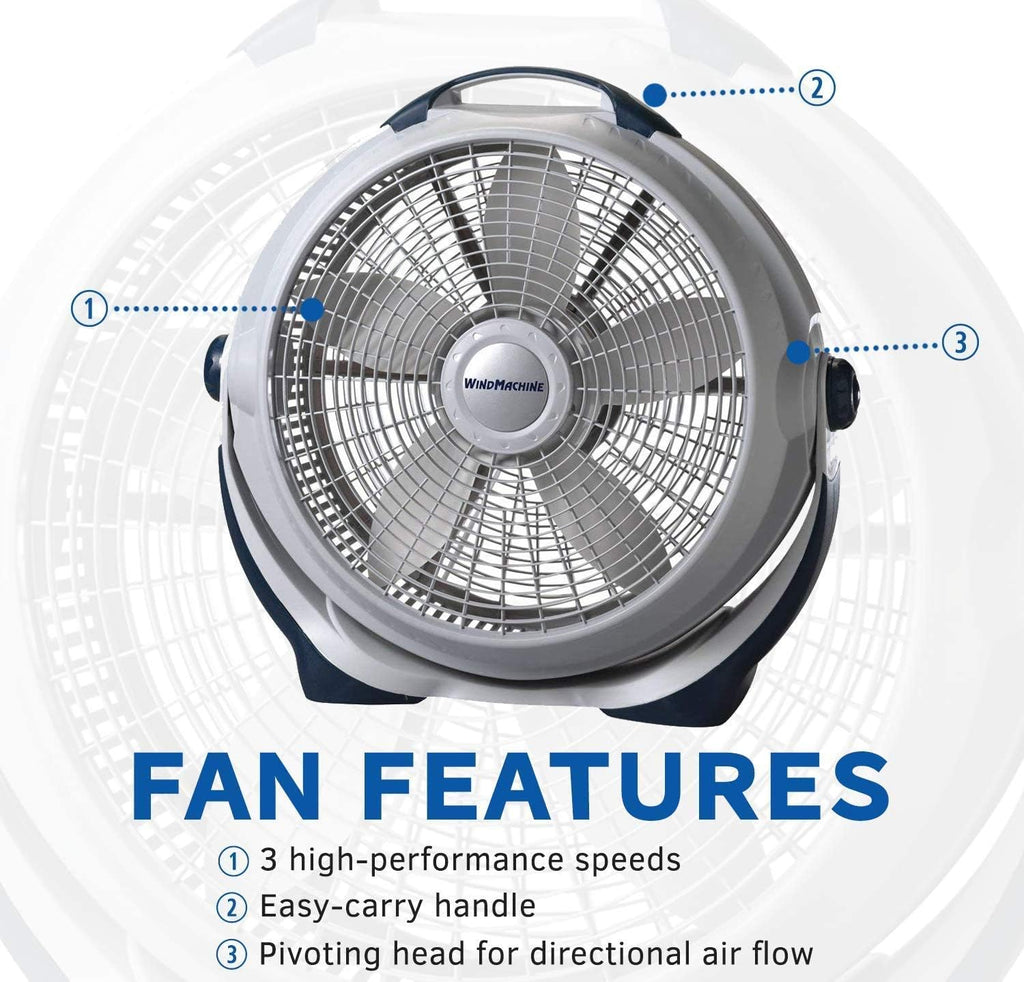 Black 20" Air Circulator W3814