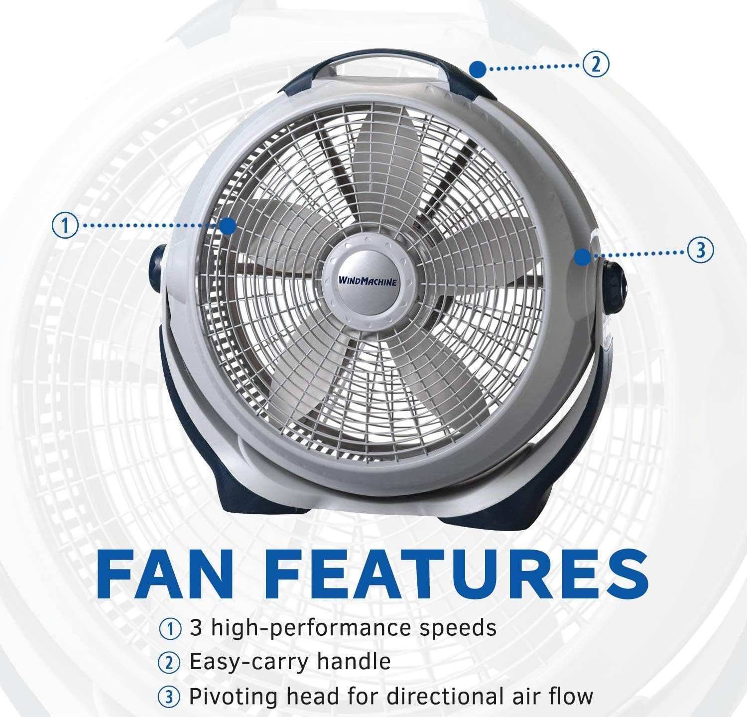 Black 20" Air Circulator W3814