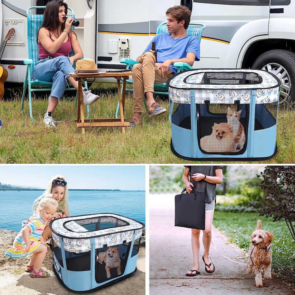 Portable Cat Cage Kennel D4194