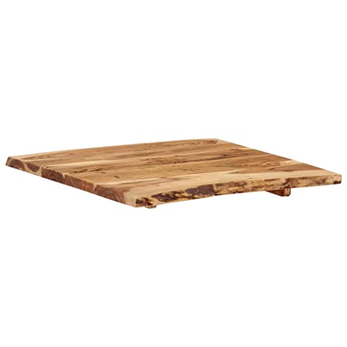Solid Acacia Wood Table Top 22.8" x (19.7"-23.6") x1 J892923