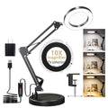 10X Magnifying Lamp with LED Light and Stand N9261