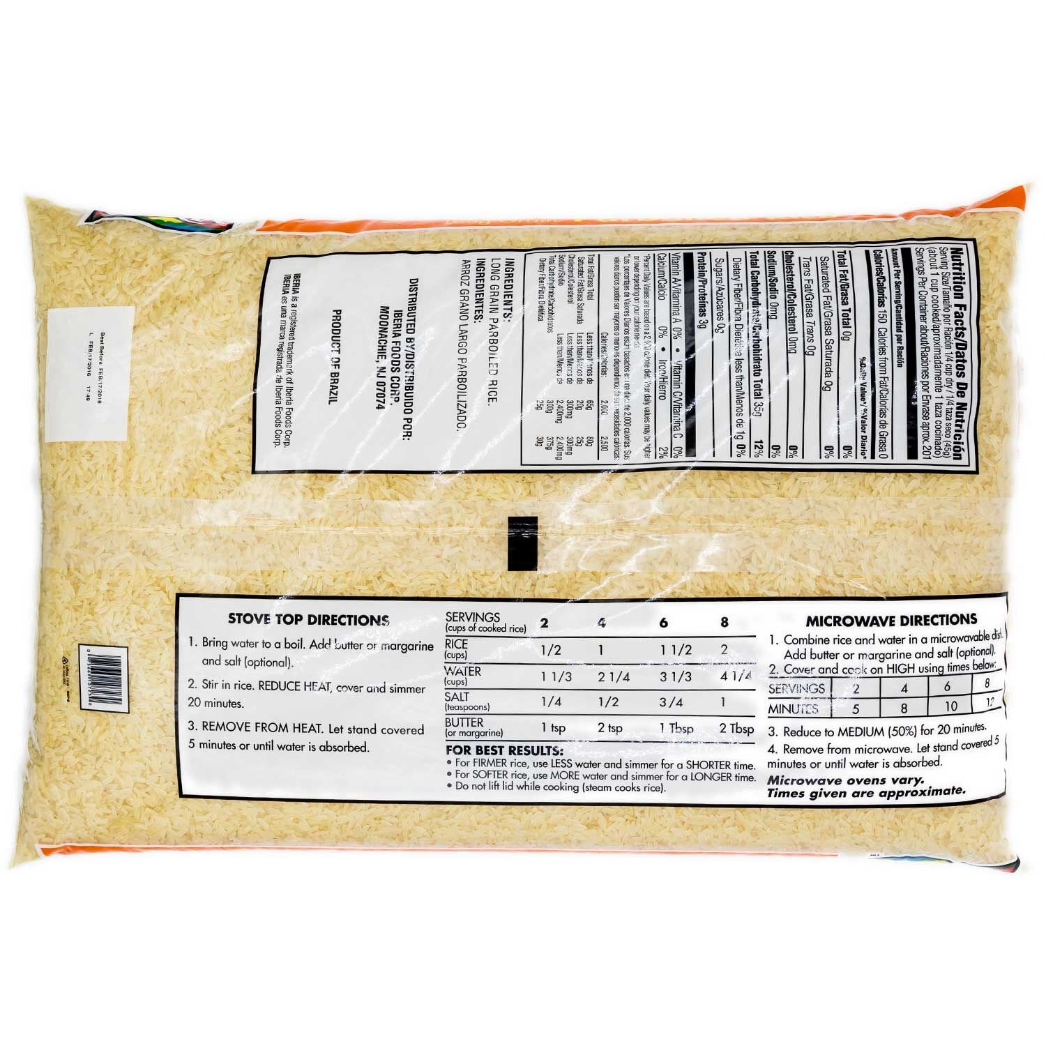 20 Pound Long Grain Parboiled Rice S570649