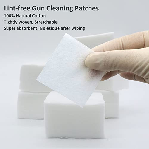 Gun Cleaning Supplies Case with Patches, Swabs, Cloth, and Brush A548