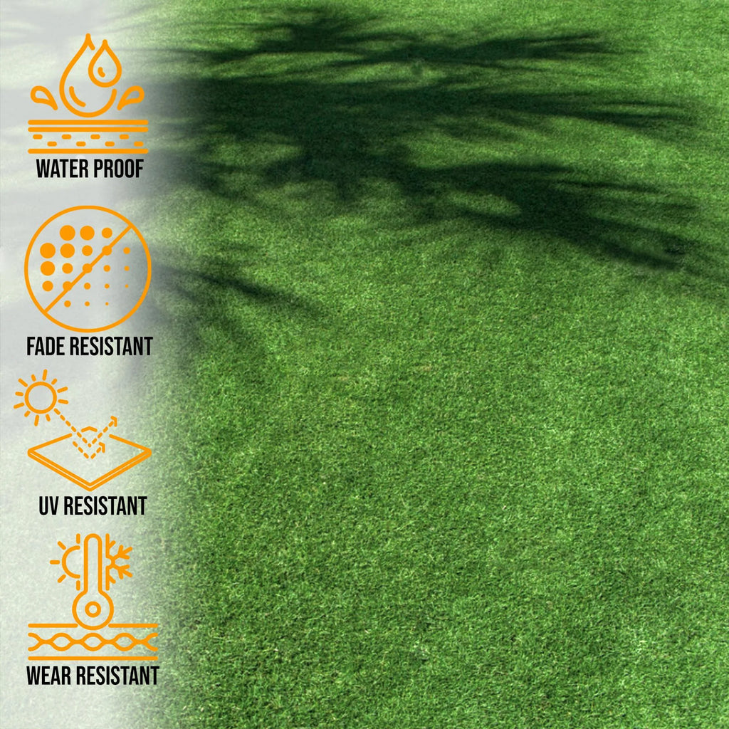 6'6" x 28' Green Artificial Turf Golf Hitting Mat M2654