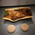 Live Edge Wooden Table (60 x 30 Inches, 16.5 Inches Tall) D35273