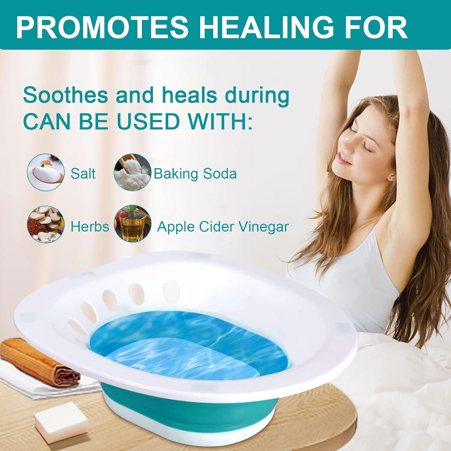 Foldable Sitz Bath for Toilet J69328