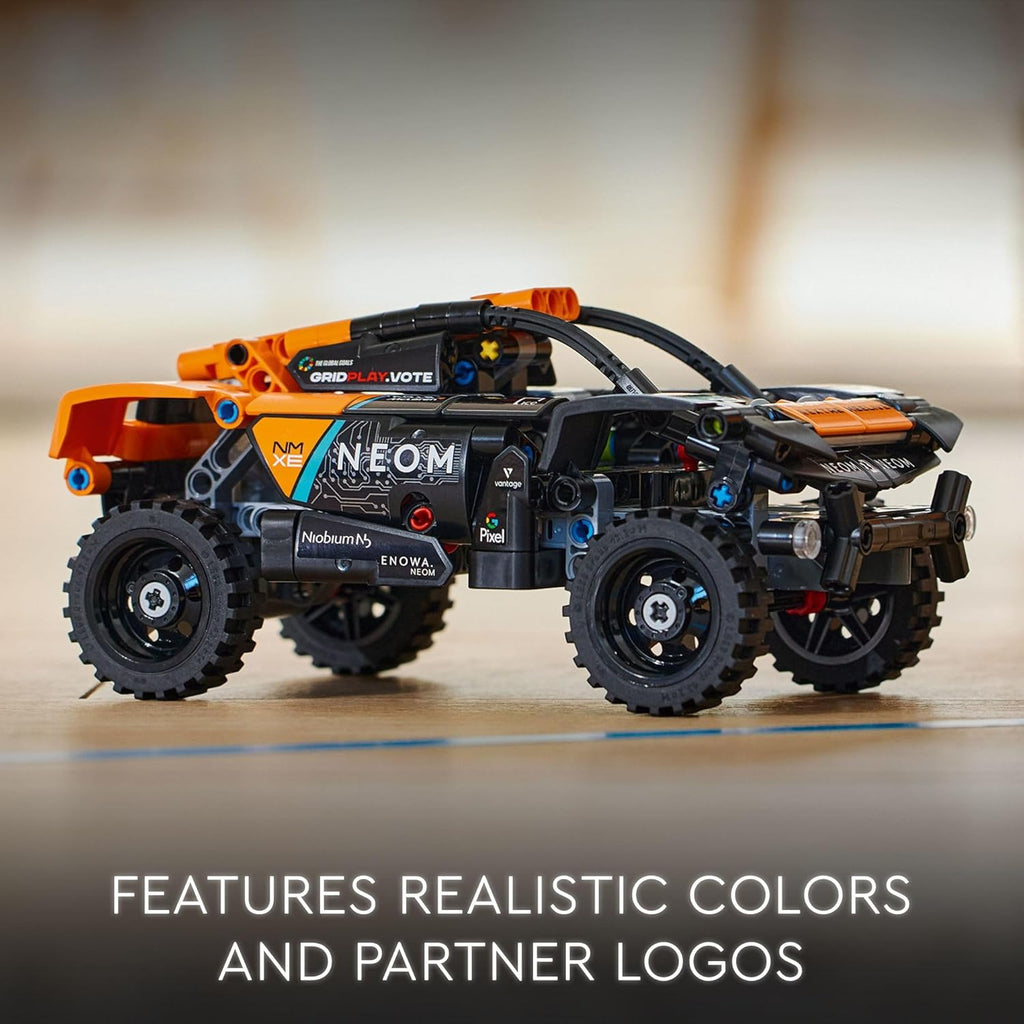 LEGO Technic NEOM McLaren Extreme E Race Car, Off-Road Pull Back Car Toy B78830