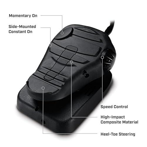 55 Lb. Thrust 45 In. Shaft Electric Trolling Motor with Foot Pedal Control Z557079