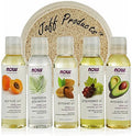 5 Pack Carrier Oil Gift Set: Almond Oil, Grapeseed Oil, Avocado Oil, Apricot Oil, Vegetable Glycerine Oil 4 Oz V32824