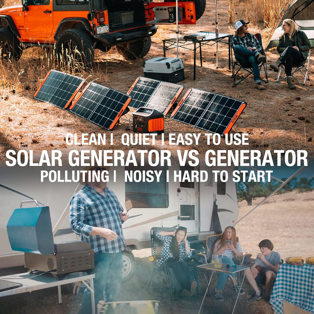 1800W Solar Generator with 3 AC Outlets and Lithium Battery Pack M165