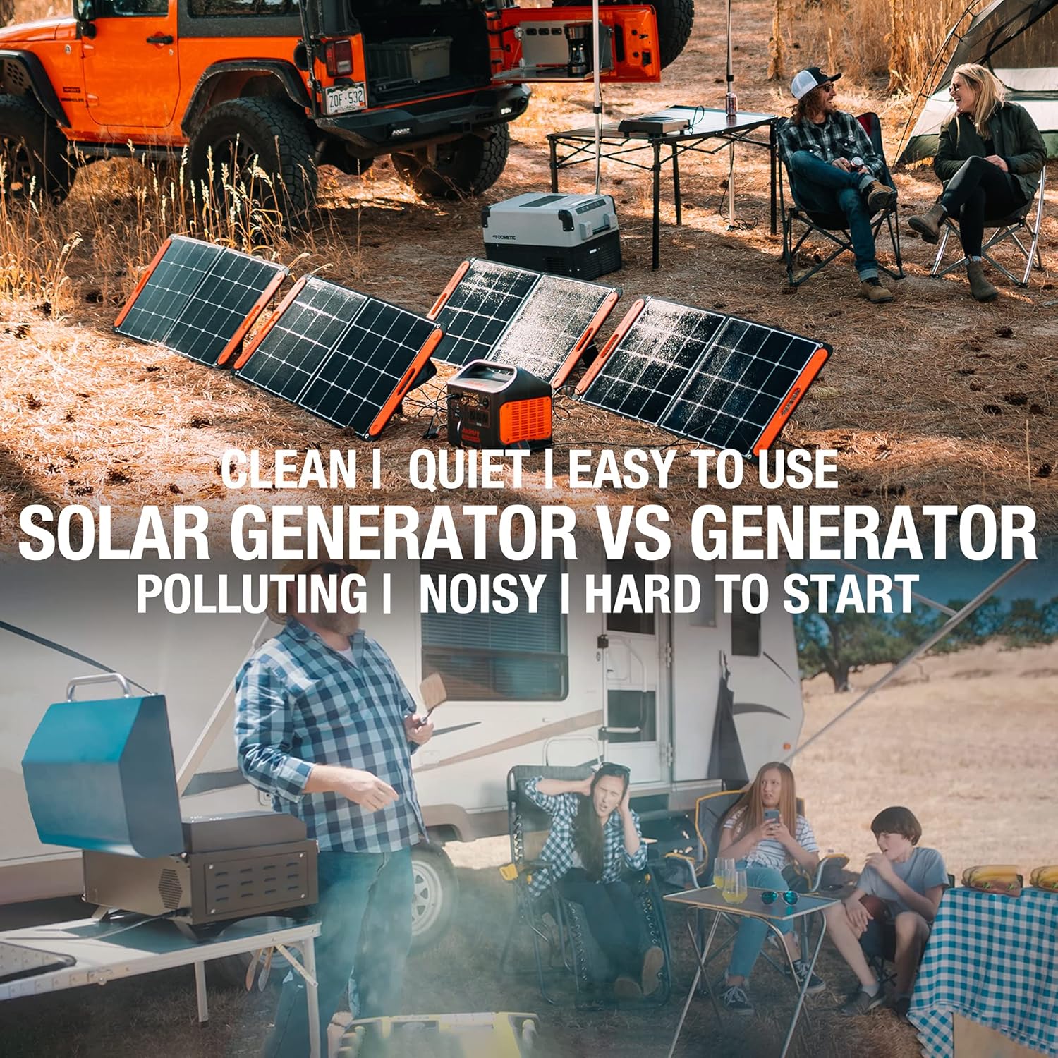 1800W Solar Generator with 3 AC Outlets and Lithium Battery Pack M165