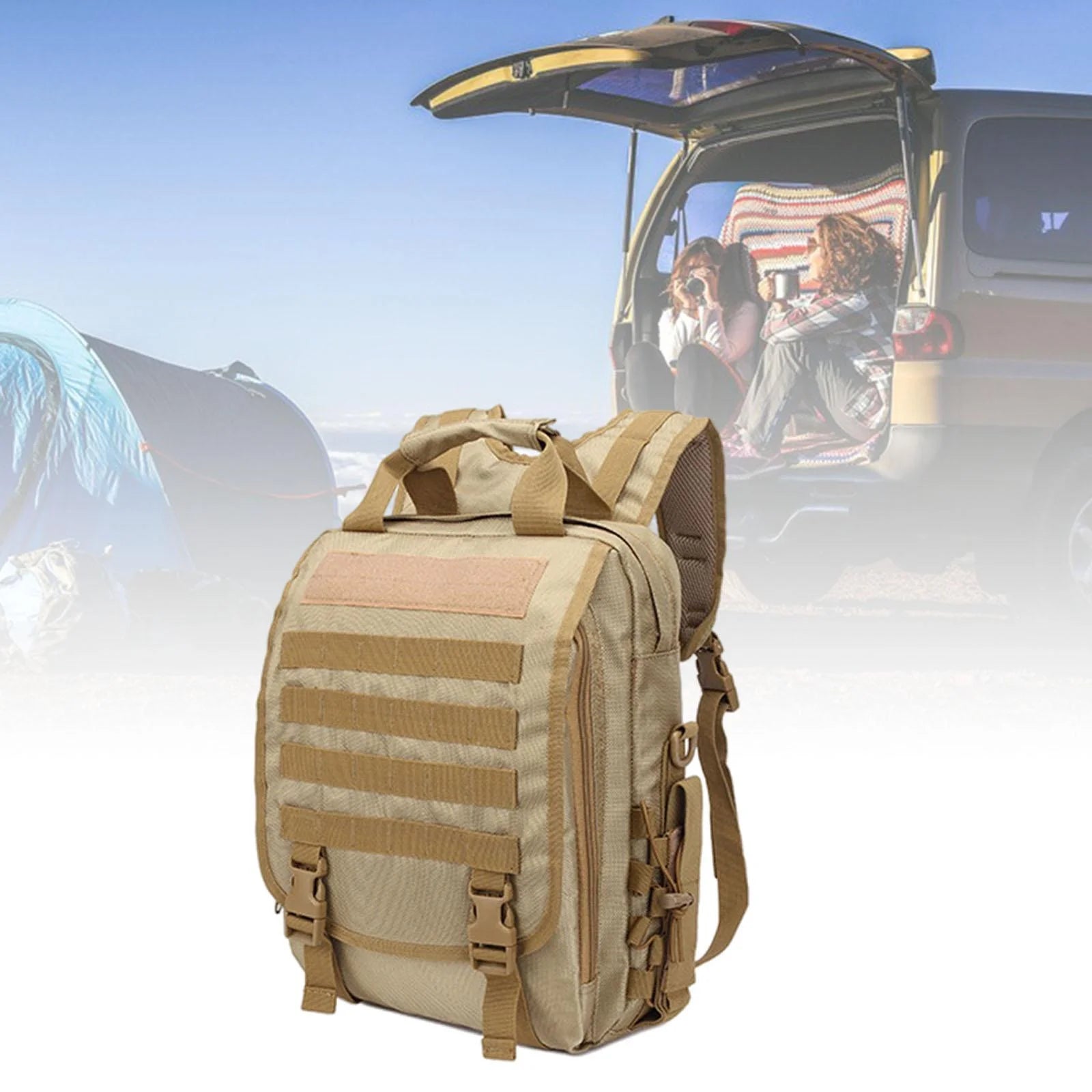 Khaki 10L Waterproof Backpack V153
